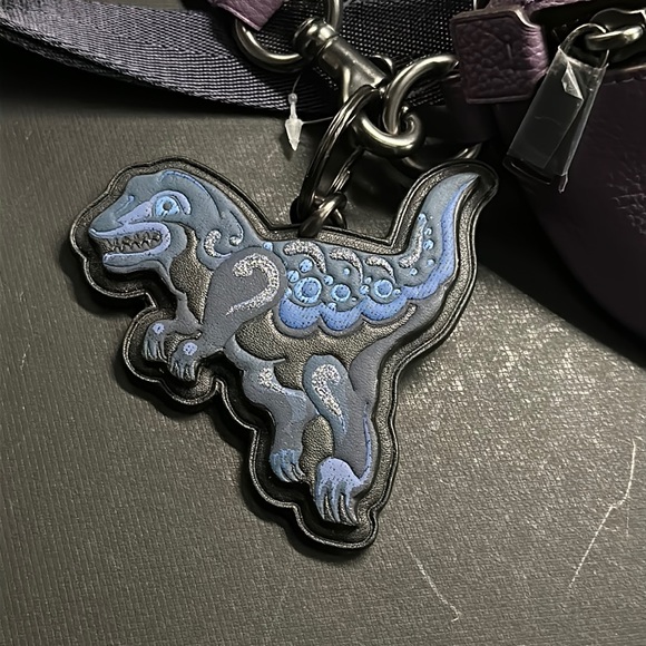 Coach X Zhu Jingyi Rexy Dinosaur Keychain Belt bag Fanny Crossbody Leather Purse - Picture 5 of 12